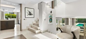 Villa de lujo en la Milla de Oro de Marbella con piscina