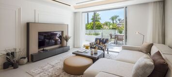 Lujoso apartamento en planta baja en Puente Romano Marbella